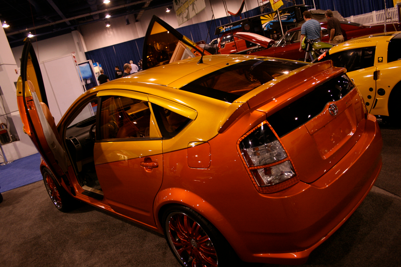 Illustration for article titled Tunerized SEMA Prius Makes Us Weep For Humanity